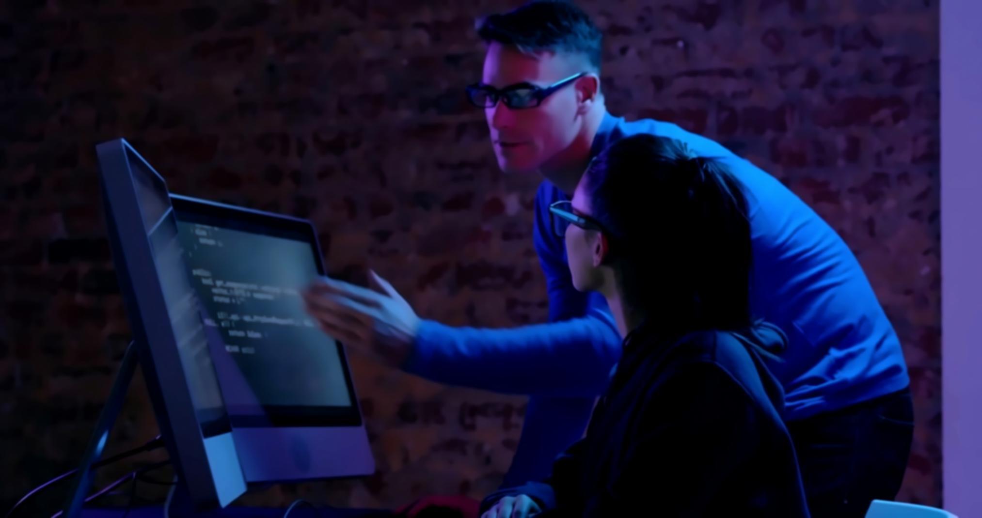 KI-gestützte medizinische Analyse auf modernem Display